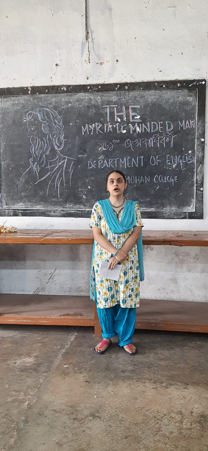 Students pay homage to Kabi Guru, R. N. Tagore through different Programme